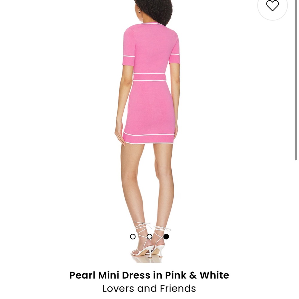 Revolve Lovers & Friends Pearl Mini Dress ( small) pink - Picture 4 of 4